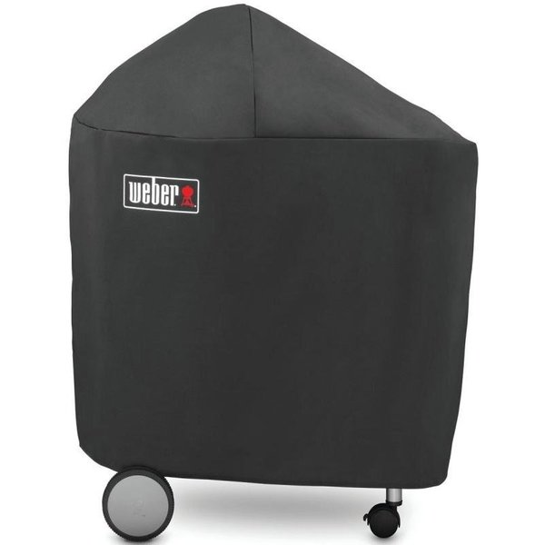 Weber Grill Cover, 25 in W, 40 in H, Polyester, Black 7151